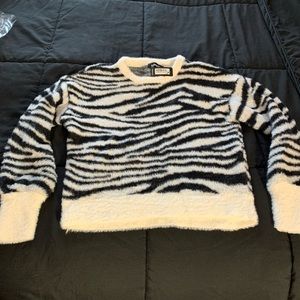 Zebra print sweater